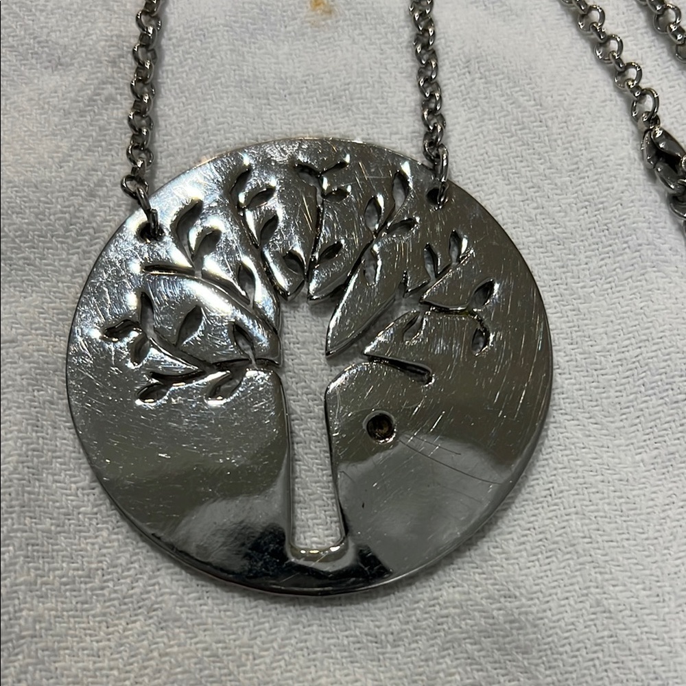 Silver Tree of Life Pendant Necklace - Picture 3 of 6